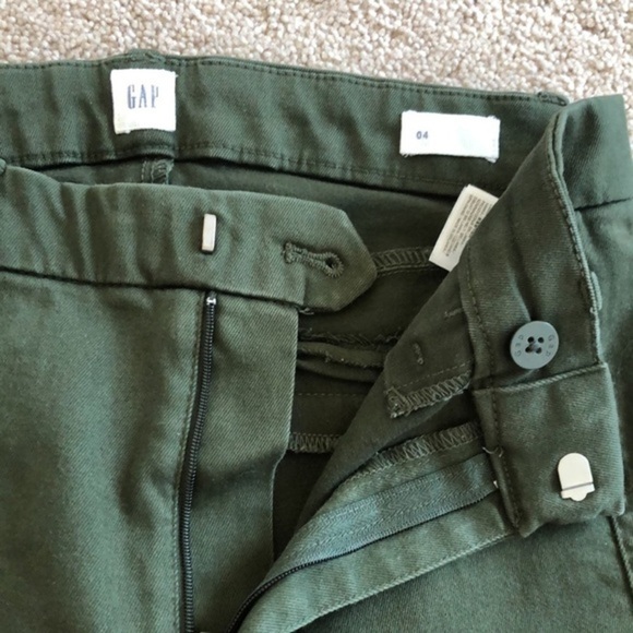 GAP | Stretch Skinny Hunter Green Denim - Size 4 - Picture 6 of 8